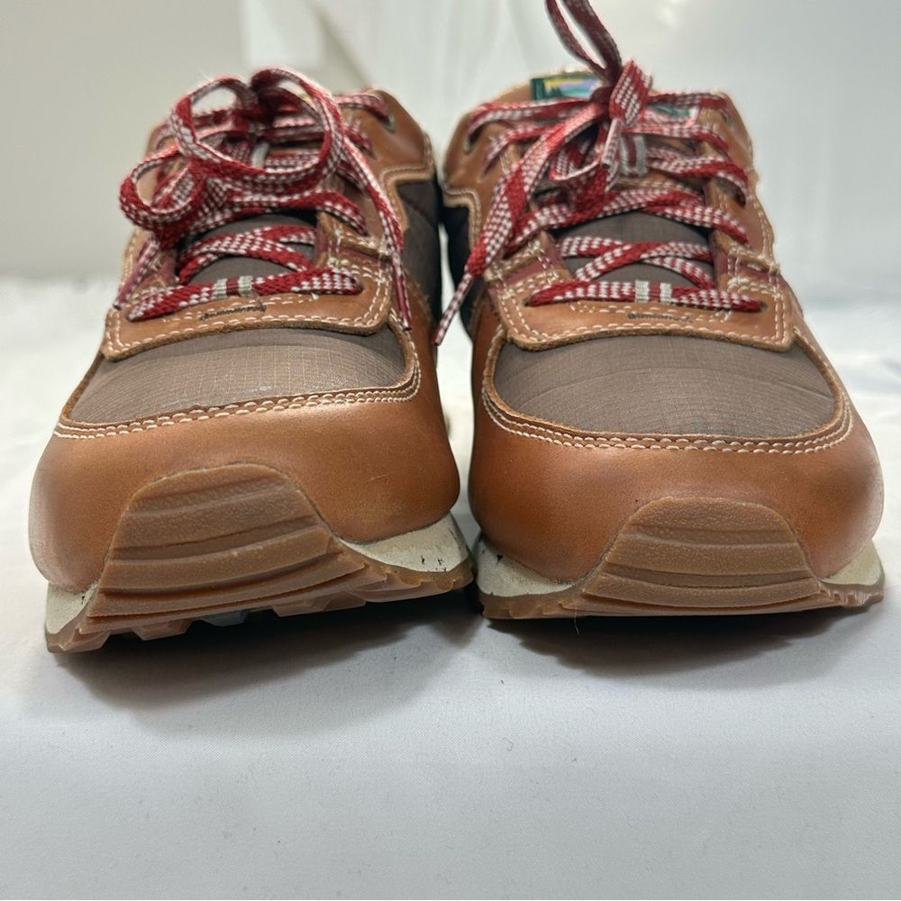 L.L. Bean Mens 8 Brown Leather & Nylon Trail Sneakers Hiking Outdoor Comfy Shoes - Picture 7 of 14